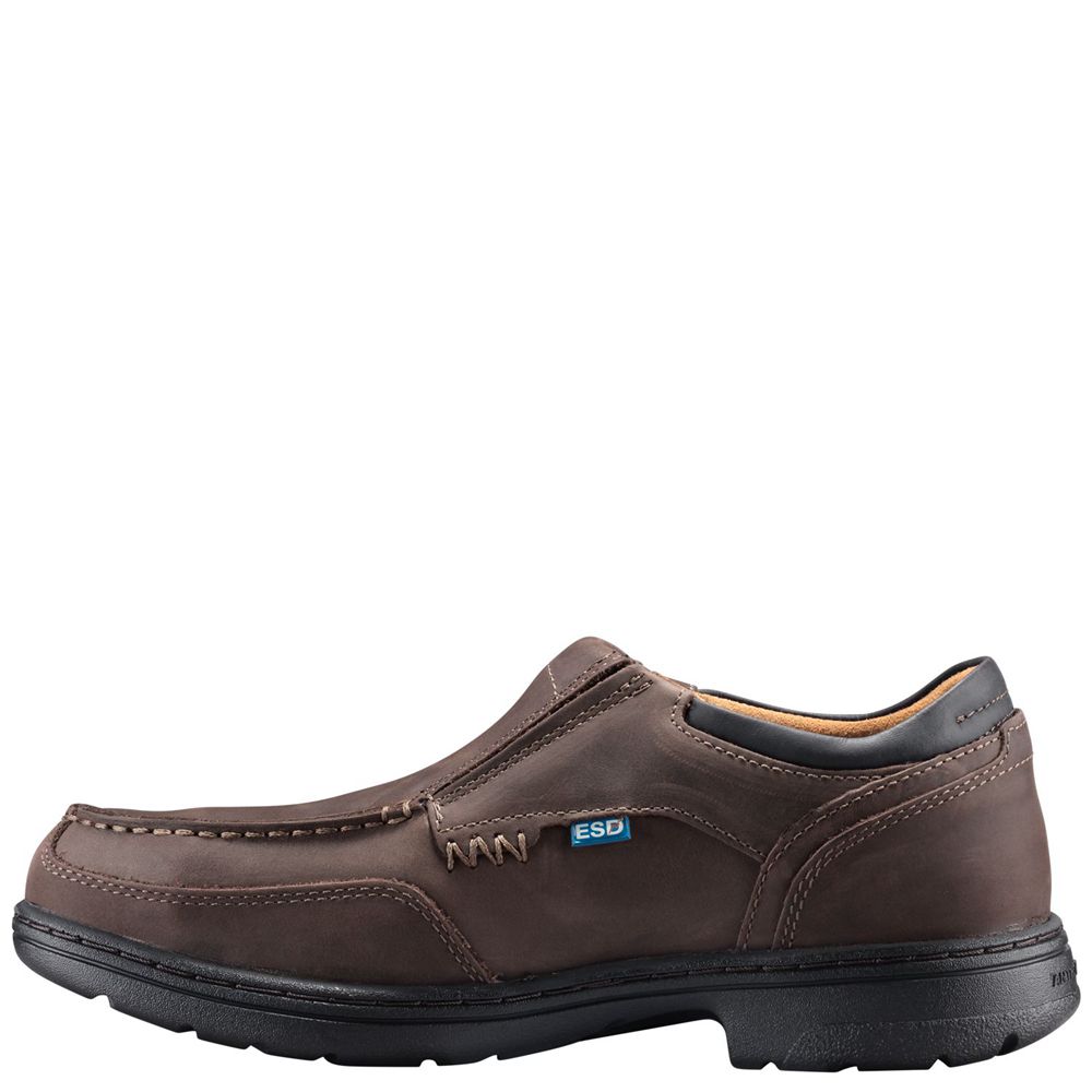 Timberland Mens Work Shoes PRO® Branston ESD Alloy Toe - Brown - India FW7635421